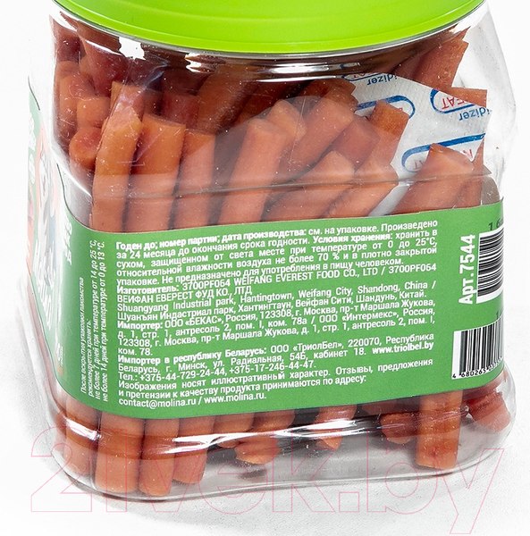 Изображение товара Лакомство для собак Molina Куриные палочки / 7544 (400г)