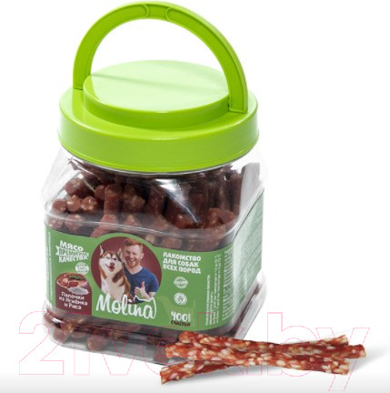 Изображение товара Лакомство для собак Molina Палочки из ягненка и риса / 7582 (400г)