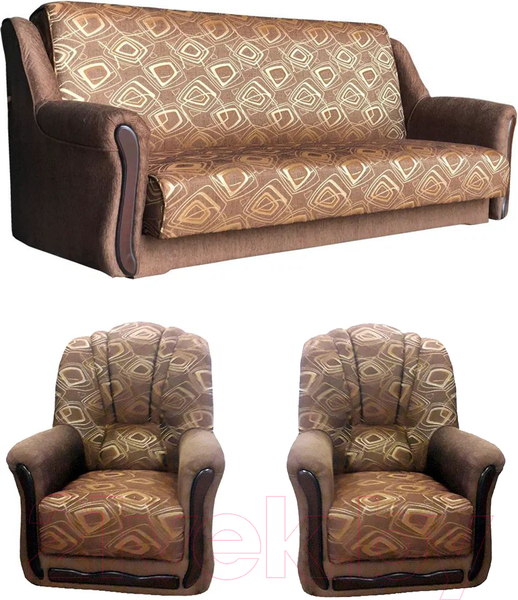 Изображение товара Комплект мягкой мебели Асмана Анна-1 (шинил квадро 2)