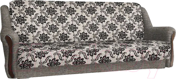 Изображение товара Комплект мягкой мебели Асмана Анна-1 (рогожка вензель коричневый/рогожка беж)