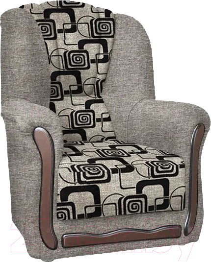 Изображение товара Комплект мягкой мебели Асмана Анна-1 (рогожка кубики коричневые/рогожка беж)