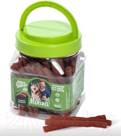 Изображение товара Лакомство для собак Molina Утиные палочки / 7568 (400г)