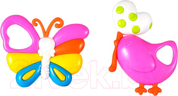 Изображение товара Набор погремушек Жирафики Птичка и бабочка / 628913