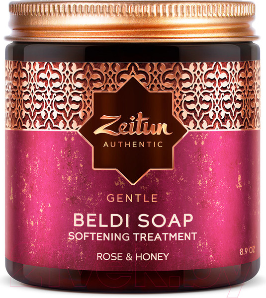 Изображение товара Мыло густое Zeitun Бельди Мед и Дамасская роза для сухой кожи (250мл)