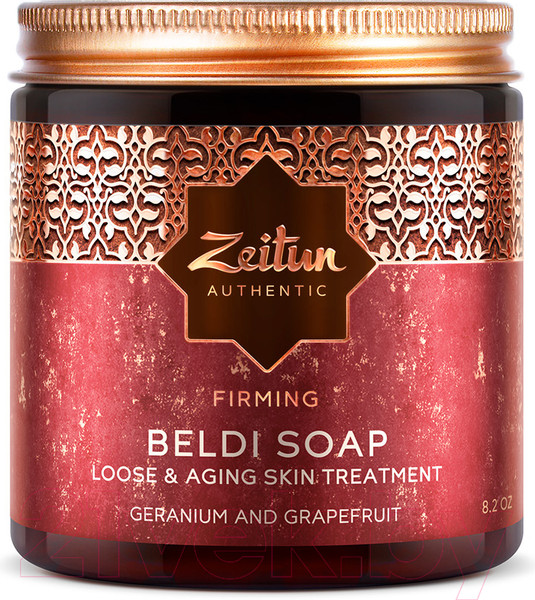 Изображение товара Мыло густое Zeitun Бельди Герань и Грейпфрут с лифтинг-эффектом Марокканское (250мл)