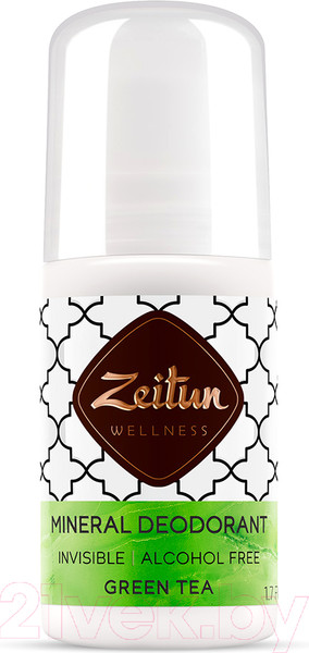 Изображение товара Дезодорант шариковый Zeitun Зеленый чай Минеральный С коллоидным серебром  (50мл)