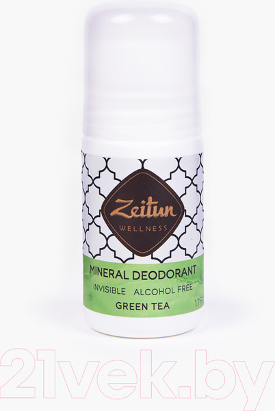 Изображение товара Дезодорант шариковый Zeitun Зеленый чай Минеральный С коллоидным серебром  (50мл)