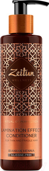 Изображение товара Бальзам для волос Zeitun Ритуал совершенства С эффектом ламинирования  (250мл)