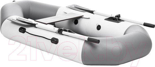 Изображение товара Надувная лодка Тонар Бриз 190 с веслами / 5751275 (белый/серый)