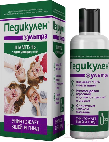 Изображение товара Шампунь для волос Педикулен Ультра (200мл)