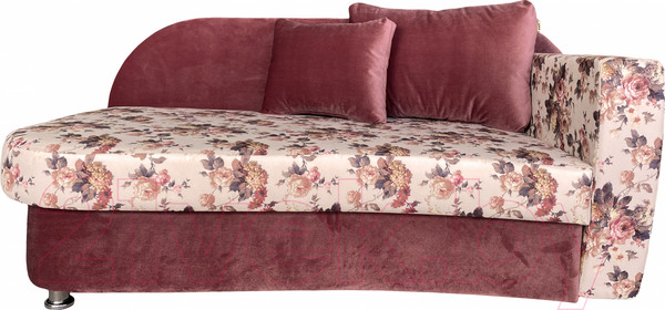 Изображение товара Тахта Lama мебель Пингвин-5 левый (Arcadia Salmon/Amigo Berry)