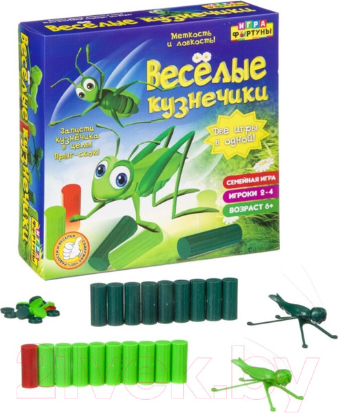 Изображение товара Настольная игра Фортуна Веселые кузнечики / Ф98388