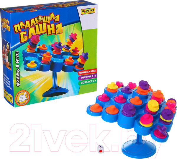 Изображение товара Настольная игра Фортуна Падающая башня / Ф51235