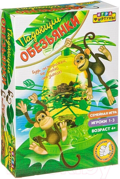 Изображение товара Настольная игра Фортуна Падающие обезьянки / Ф85271