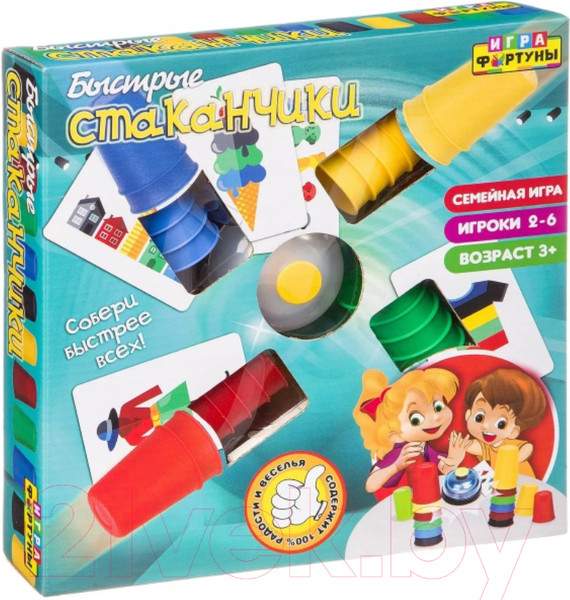 Изображение товара Настольная игра Фортуна Быстрые стаканчики / Ф86079