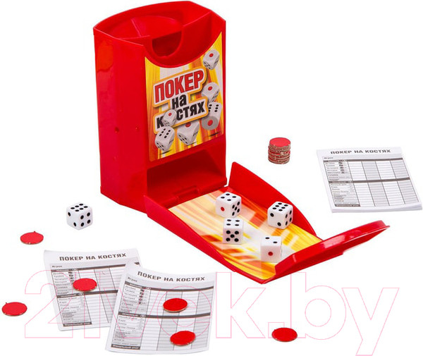 Изображение товара Настольная игра Фортуна Покер на костях / Ф93359