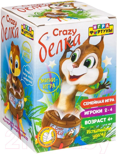 Изображение товара Настольная игра Фортуна Crazy белка / Ф94300