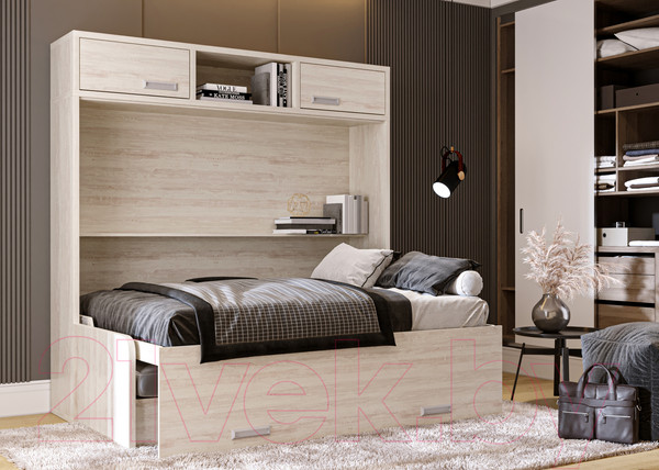 Изображение товара Комплект мебели трансформер Макс Стайл Bora Sofa 140x200 / COMPO-2 (сосна касцина Н1401 ST22/Piano 4)