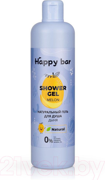 Изображение товара Гель для душа Happy Bar Дыня для сияния кожи (370мл)