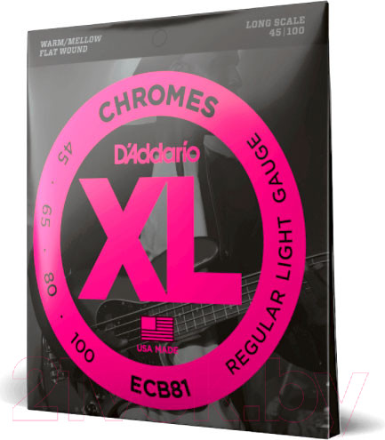 Изображение товара Струны для бас-гитары D'Addario ECB81