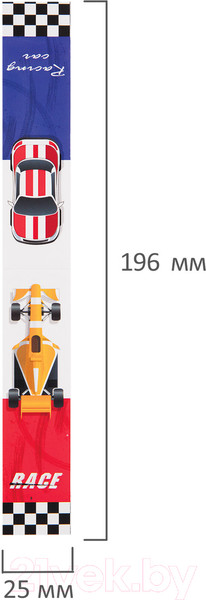 Изображение товара Набор закладок Юнландия Race Cars / 113446 (6шт)