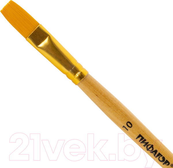Изображение товара Кисть для рисования Пифагор Синтетика №10 / 200863 (плоская)