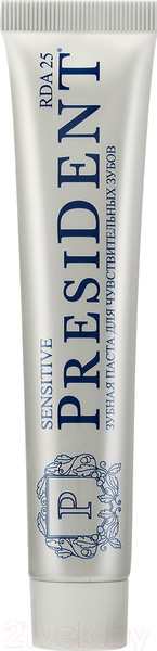 Изображение товара Зубная паста PresiDent Sensitive / 25 RDA (75г)