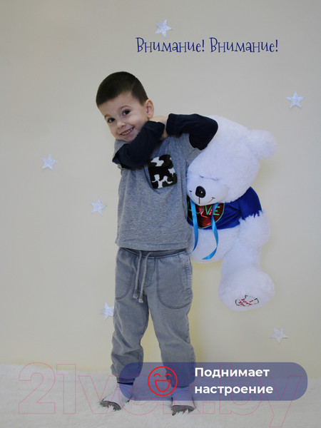 Изображение товара Мягкая игрушка SunRain Медведь Тед в кофте 50см (белый)