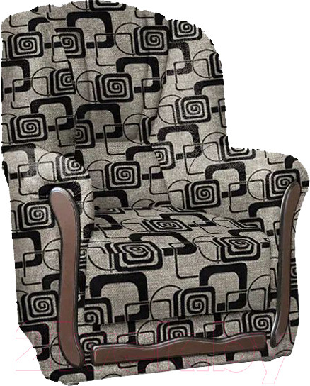 Изображение товара Кресло мягкое Асмана Анна-1 (рогожка кубики коричневые)