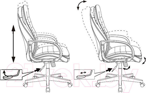 Изображение товара Кресло офисное Бюрократ T-9950PL (экокожа черный)