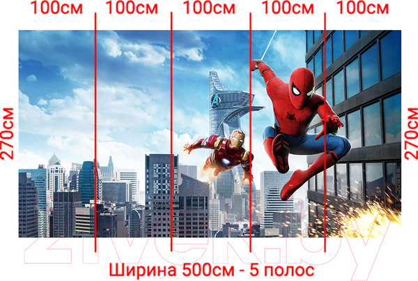 Изображение товара Фотообои листовые Arthata Fotooboi-SpiderMan-65 (500x270)