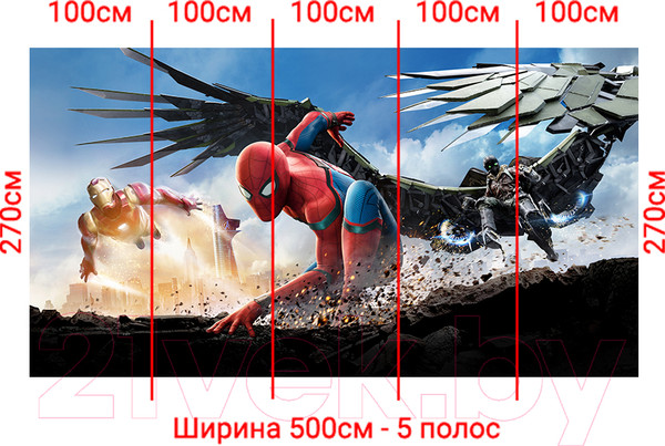 Изображение товара Фотообои листовые Arthata Fotooboi-SpiderMan-132 (500x270)