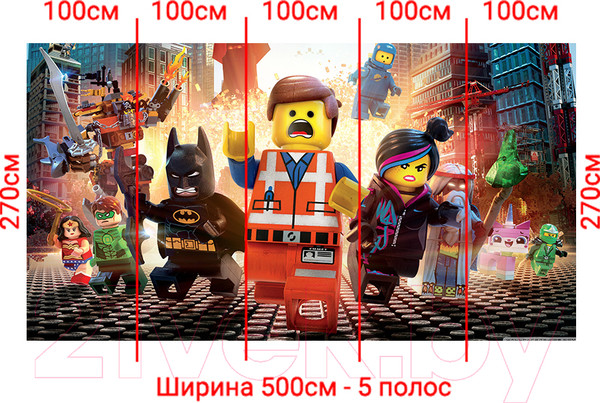 Изображение товара Фотообои листовые Arthata Fotooboi-Lego-169 (500x270)