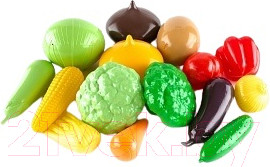 Изображение товара Набор игрушечных продуктов Пластмастер Овощи / 21049