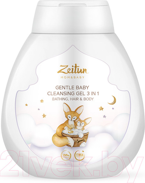 Изображение товара Гель для душа детский Zeitun Нежный 3в1 для купания очищений волос и тела (250мл)