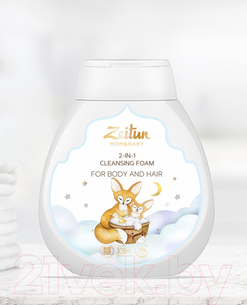 Изображение товара Гель для душа детский Zeitun Нежный 3в1 для купания очищений волос и тела (250мл)