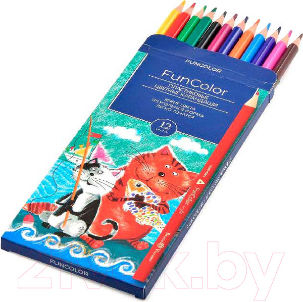 Изображение товара Набор цветных карандашей Bruno Visconti Funcolor / 30-0060 (12цв)