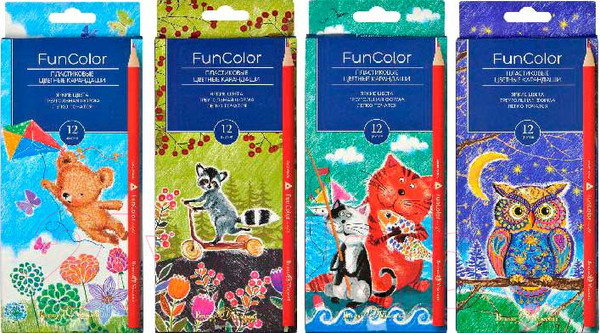 Изображение товара Набор цветных карандашей Bruno Visconti Funcolor / 30-0060 (12цв)