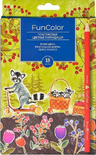 Изображение товара Набор цветных карандашей Bruno Visconti Funcolor / 30-0061 (18цв)