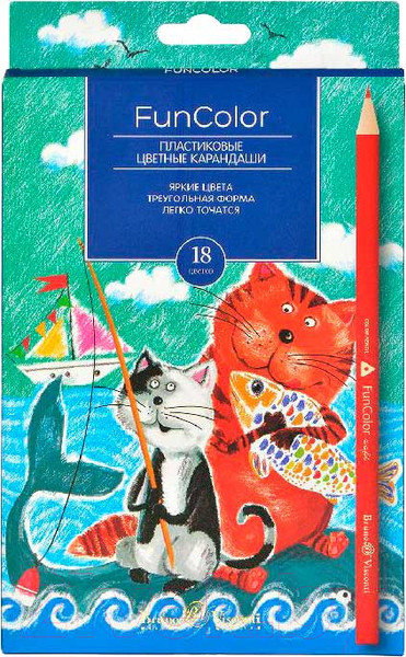 Изображение товара Набор цветных карандашей Bruno Visconti Funcolor / 30-0061 (18цв)