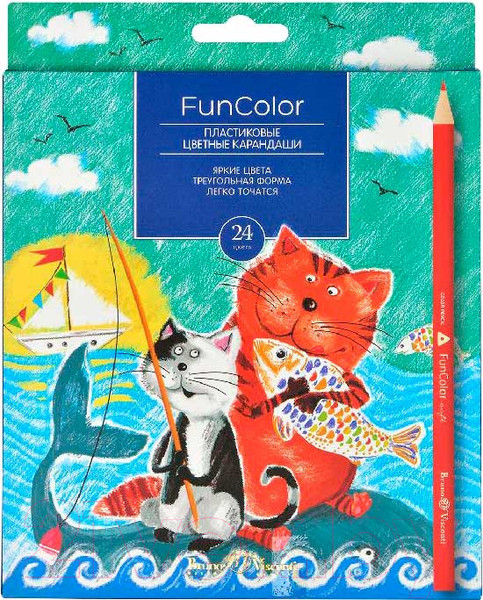 Изображение товара Набор цветных карандашей Bruno Visconti Funcolor / 30-0062 (24цв)