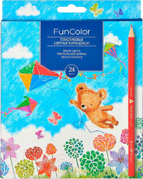 Изображение товара Набор цветных карандашей Bruno Visconti Funcolor / 30-0062 (24цв)