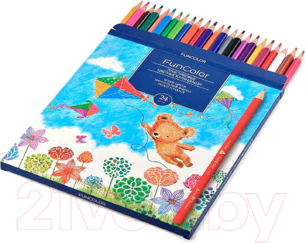 Изображение товара Набор цветных карандашей Bruno Visconti Funcolor / 30-0062 (24цв)