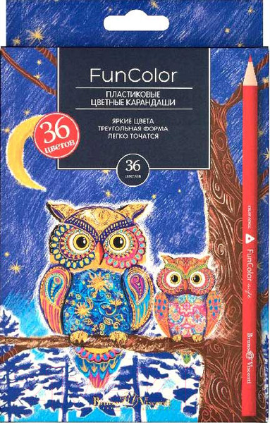 Изображение товара Набор цветных карандашей Bruno Visconti Funcolor / 30-0083 (36цв)