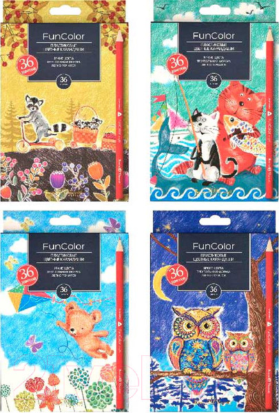 Изображение товара Набор цветных карандашей Bruno Visconti Funcolor / 30-0083 (36цв)