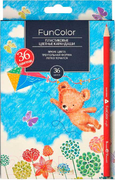Изображение товара Набор цветных карандашей Bruno Visconti Funcolor / 30-0083 (36цв)