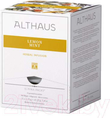 Изображение товара Чайный напиток Althaus Pyra Pack Lemon Mint (15x2,75г)