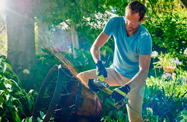 Изображение товара Угловая шлифовальная машина Ryobi R18AG7-0 (5133002852)