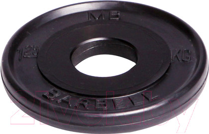 Изображение товара Диск для штанги MB Barbell Олимпийский d51мм 1.25кг (черный)