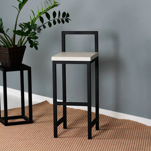 Изображение товара Стул барный Millwood СДН-6 Крам Л (дуб белый Craft/металл черный)